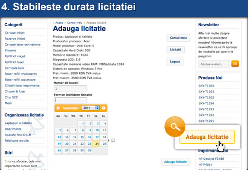 Organizeaza licitatie 4